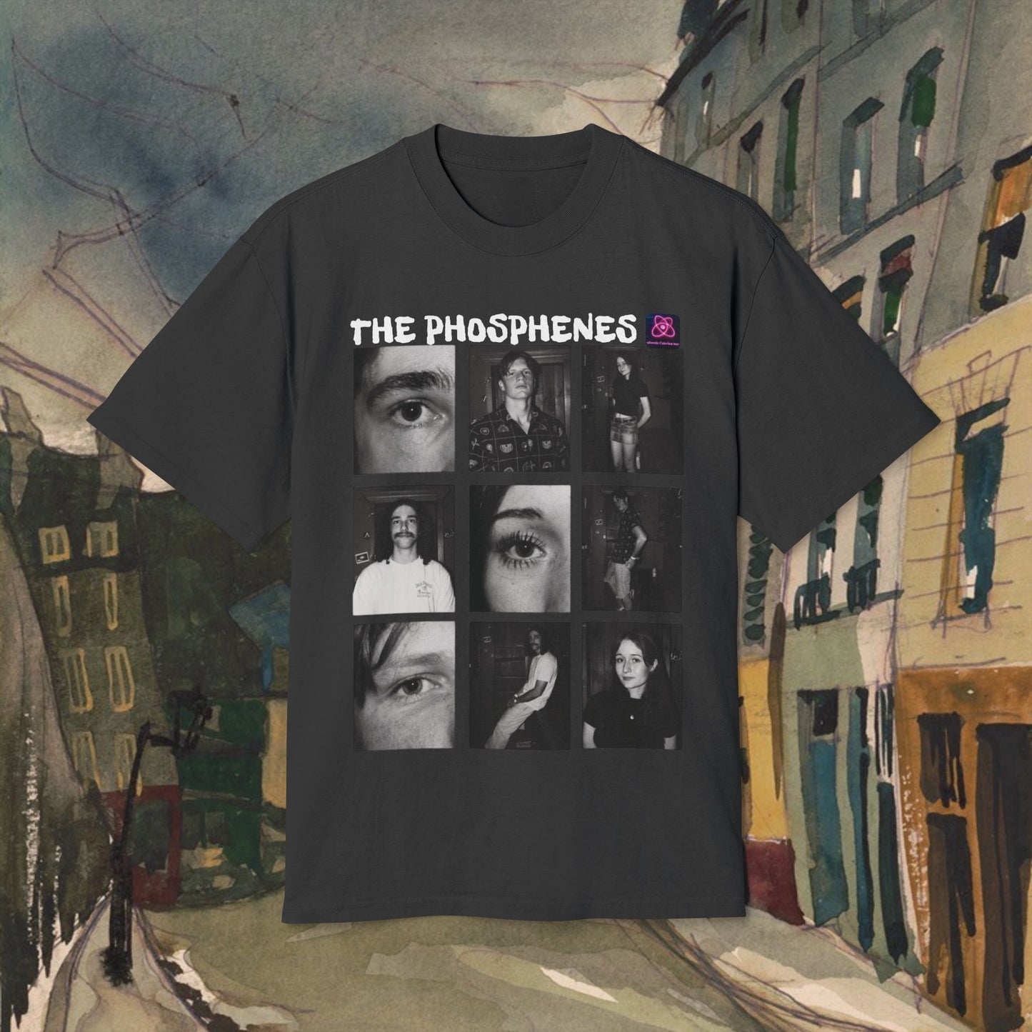 THE PHOSPHENES: Heavyweight Faded UNISEX Tee