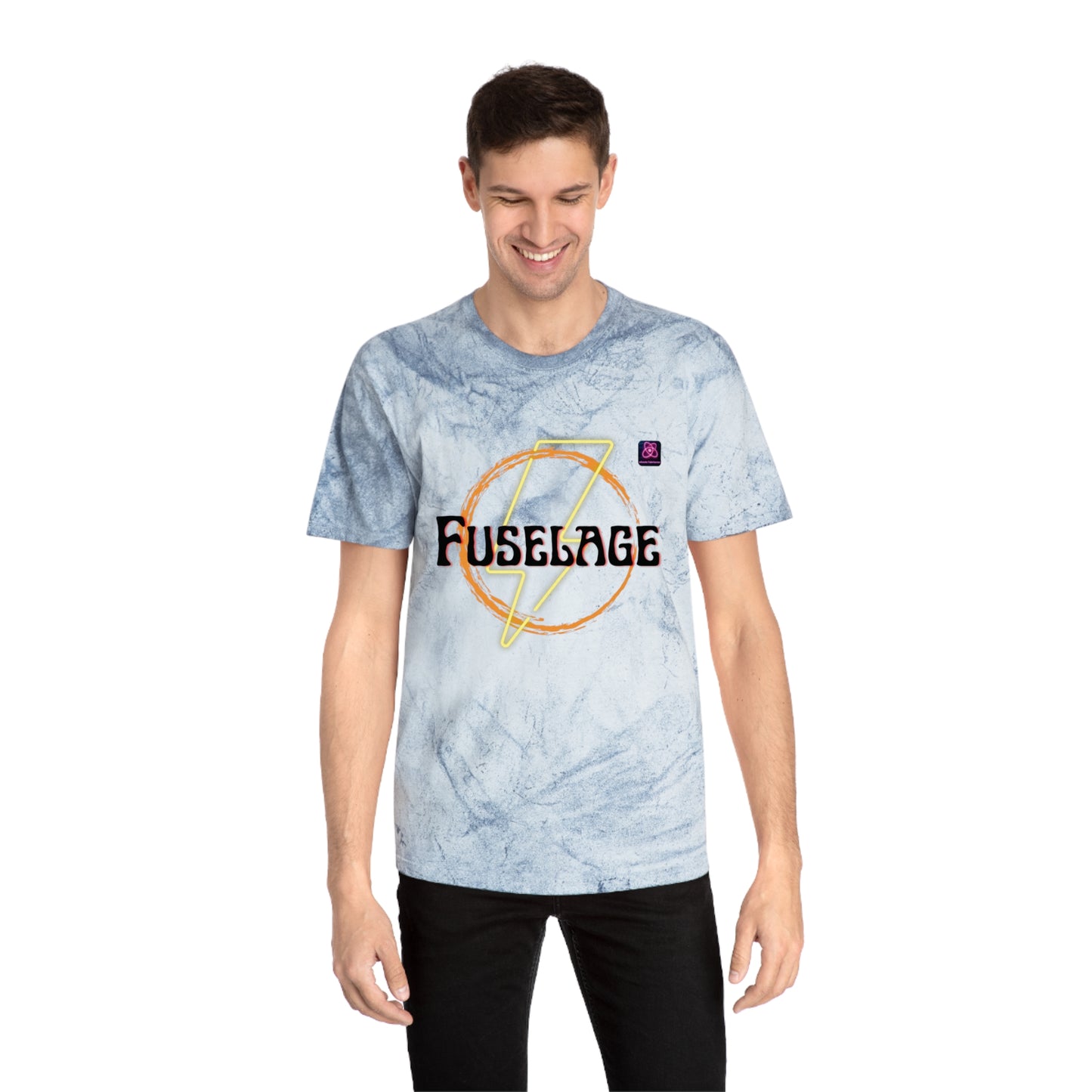 FUSELAGE>> UNISEX Unique Garment-Dyed Color Blast T-Shirt