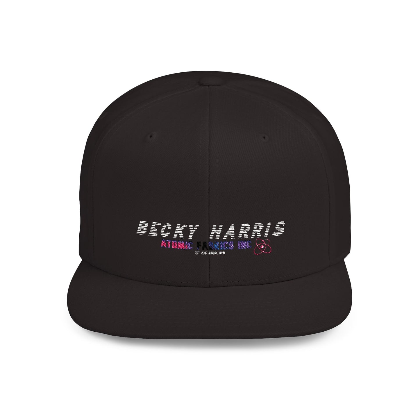 BECKY HARRIS>> Flat Snapback Cap