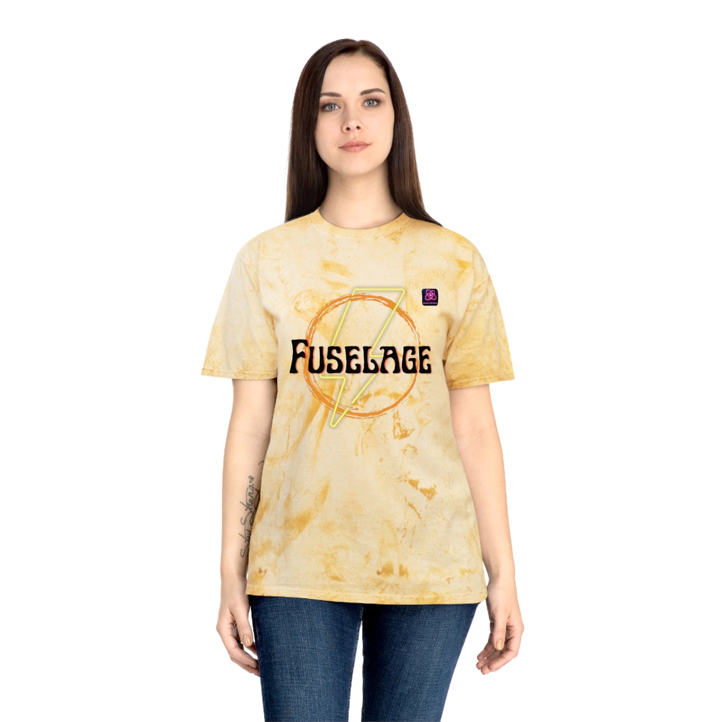 FUSELAGE>> UNISEX Unique Garment-Dyed Color Blast T-Shirt