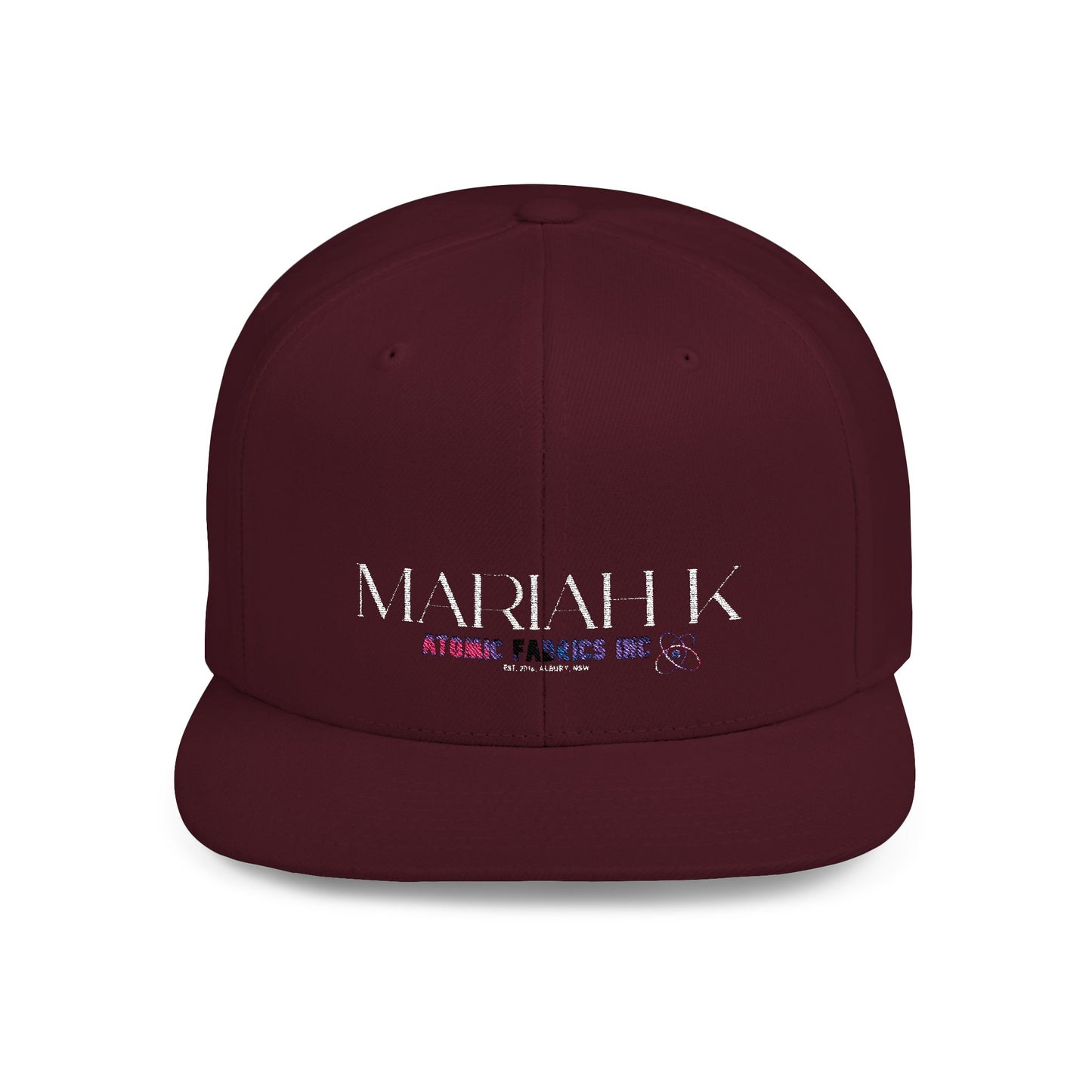 MARIAH K>> Flat Snapback Cap