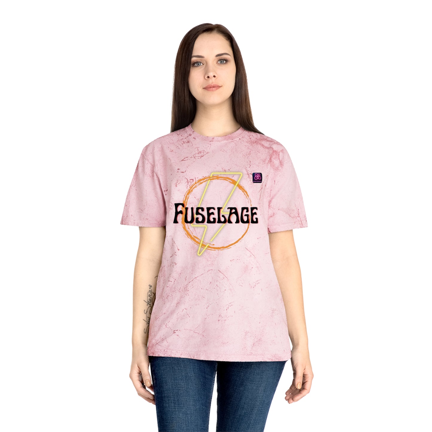 FUSELAGE>> UNISEX Unique Garment-Dyed Color Blast T-Shirt