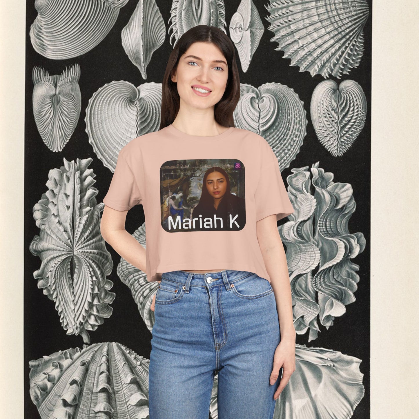 MARIAH K Custom>> WOMEN´S Crop Tee Top