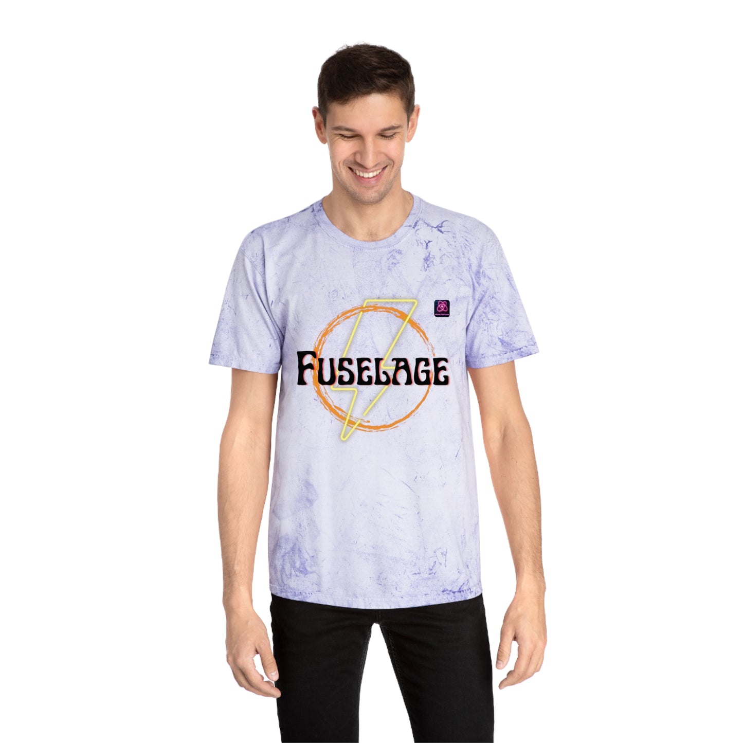 FUSELAGE>> UNISEX Unique Garment-Dyed Color Blast T-Shirt