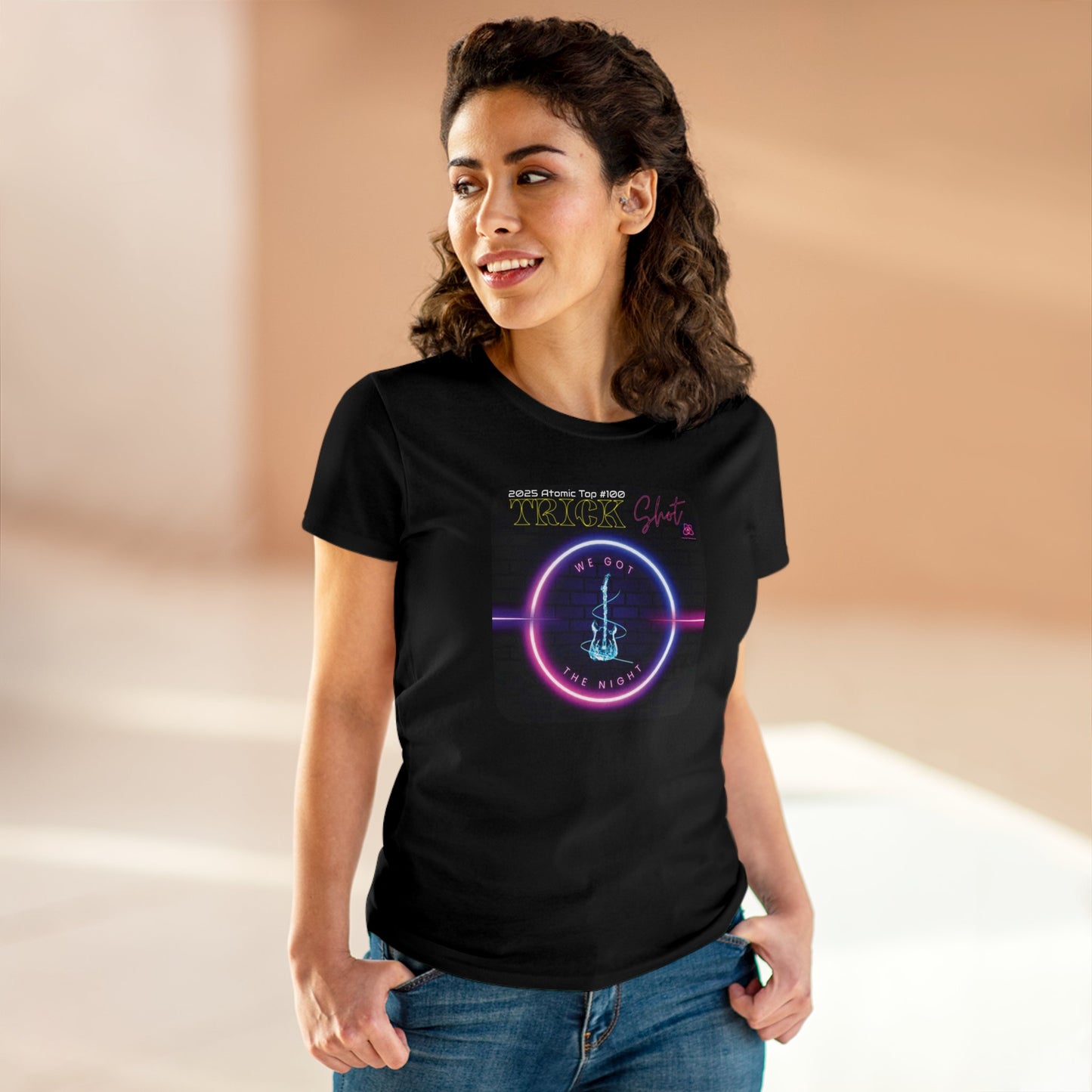 Trick Shot: We Got The Night: 2025 Atomic Top #100: Women's Midweight Cotton Tee