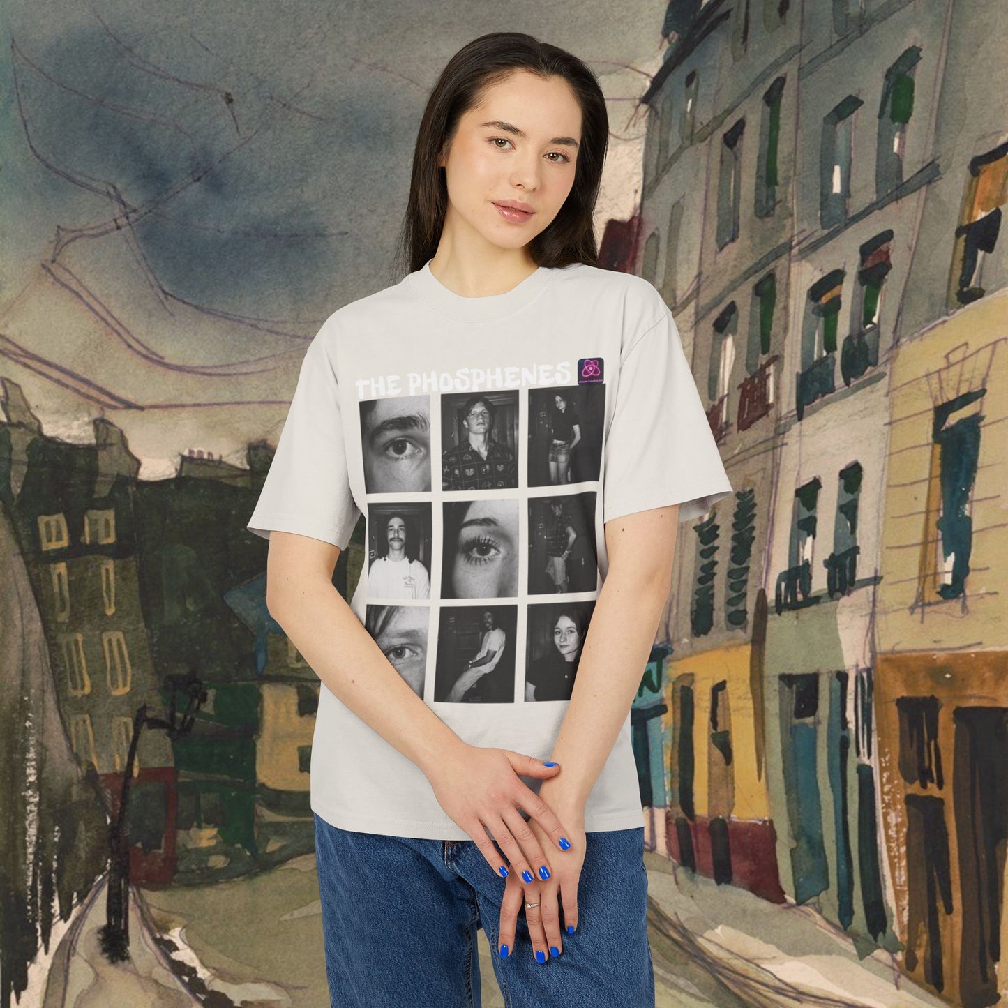 THE PHOSPHENES: Heavyweight Faded UNISEX Tee