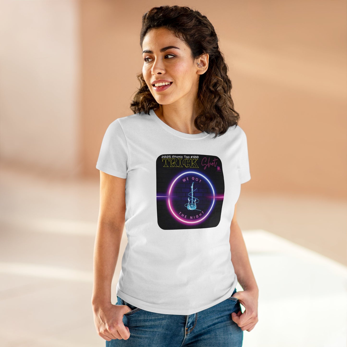 Trick Shot: We Got The Night: 2025 Atomic Top #100: Women's Midweight Cotton Tee