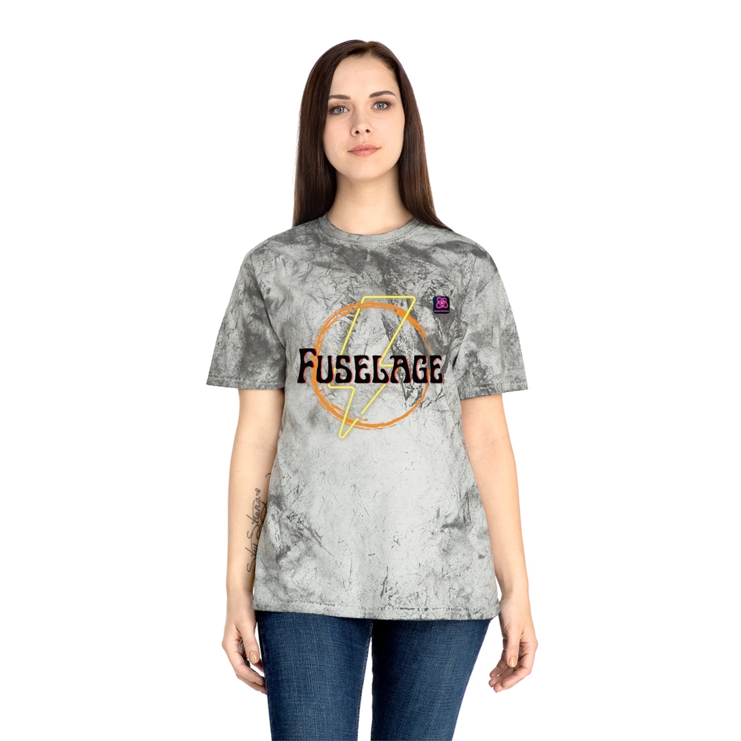 FUSELAGE>> UNISEX Unique Garment-Dyed Color Blast T-Shirt