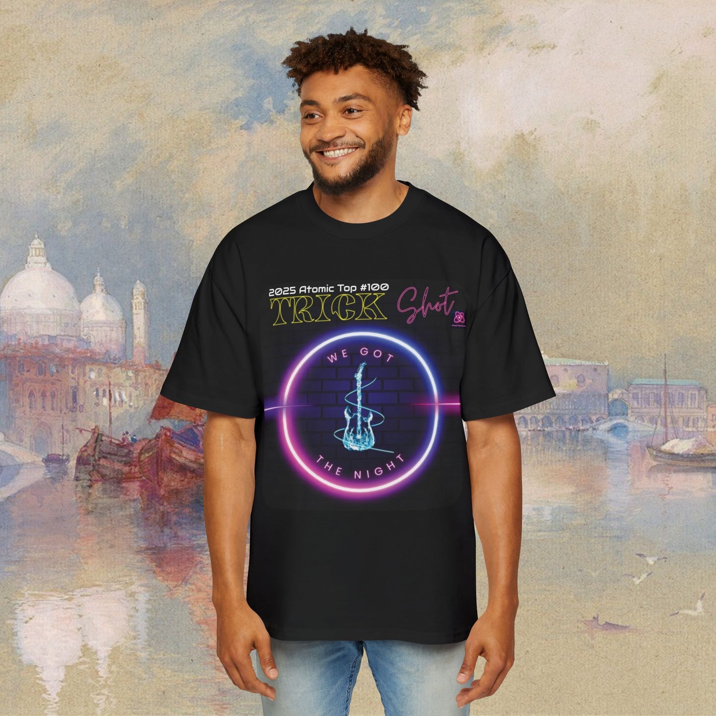 Trick Shot: We Got The Night: 2025 Atomic Top #100: Men's Heavy Oversized Tee