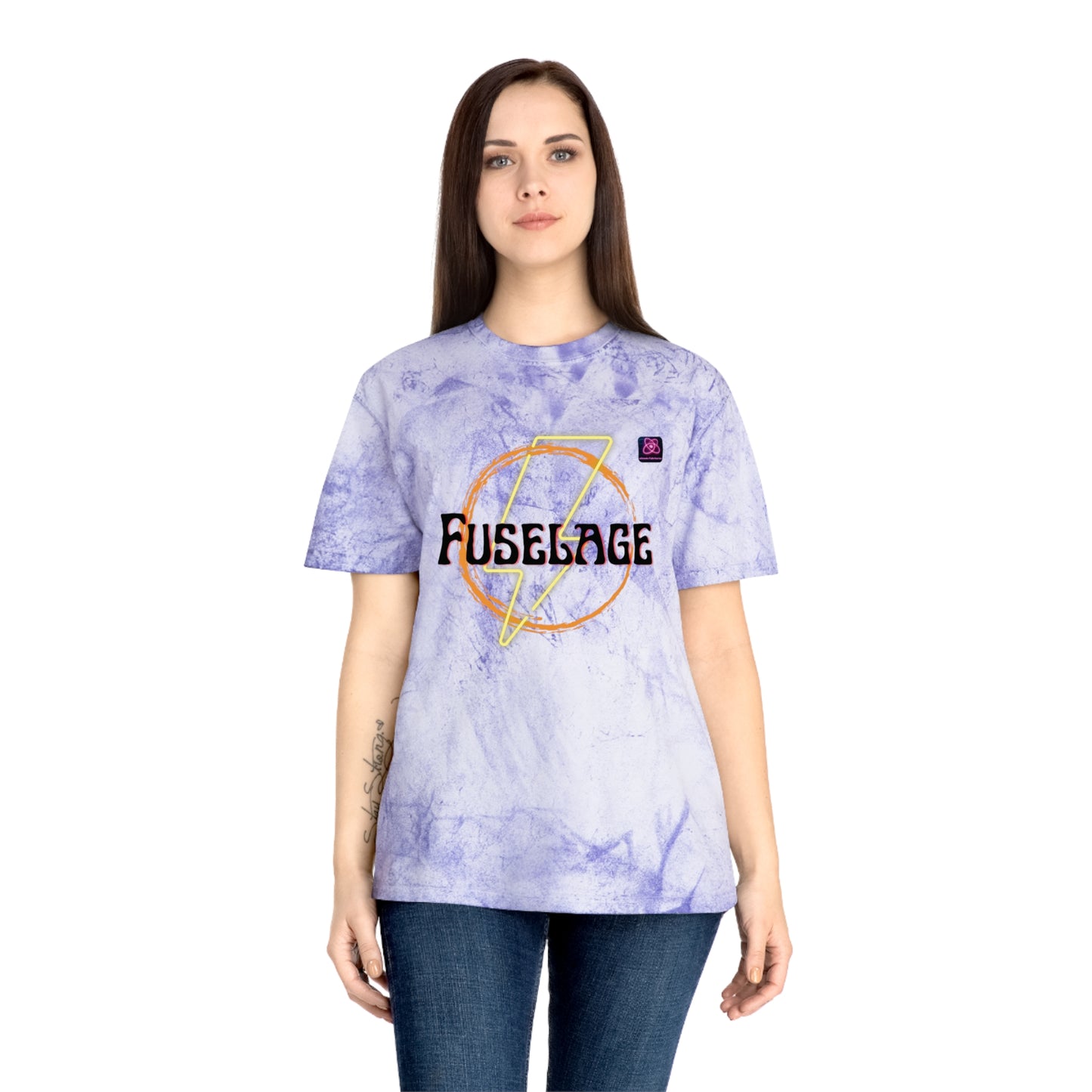 FUSELAGE>> UNISEX Unique Garment-Dyed Color Blast T-Shirt