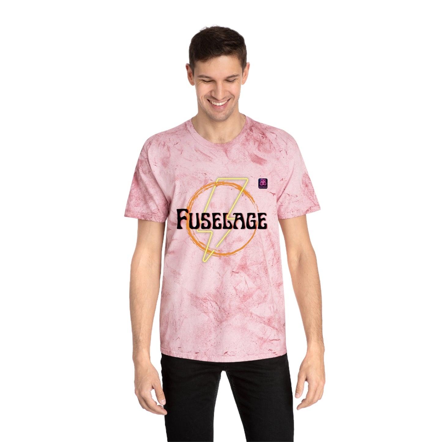 FUSELAGE>> UNISEX Unique Garment-Dyed Color Blast T-Shirt