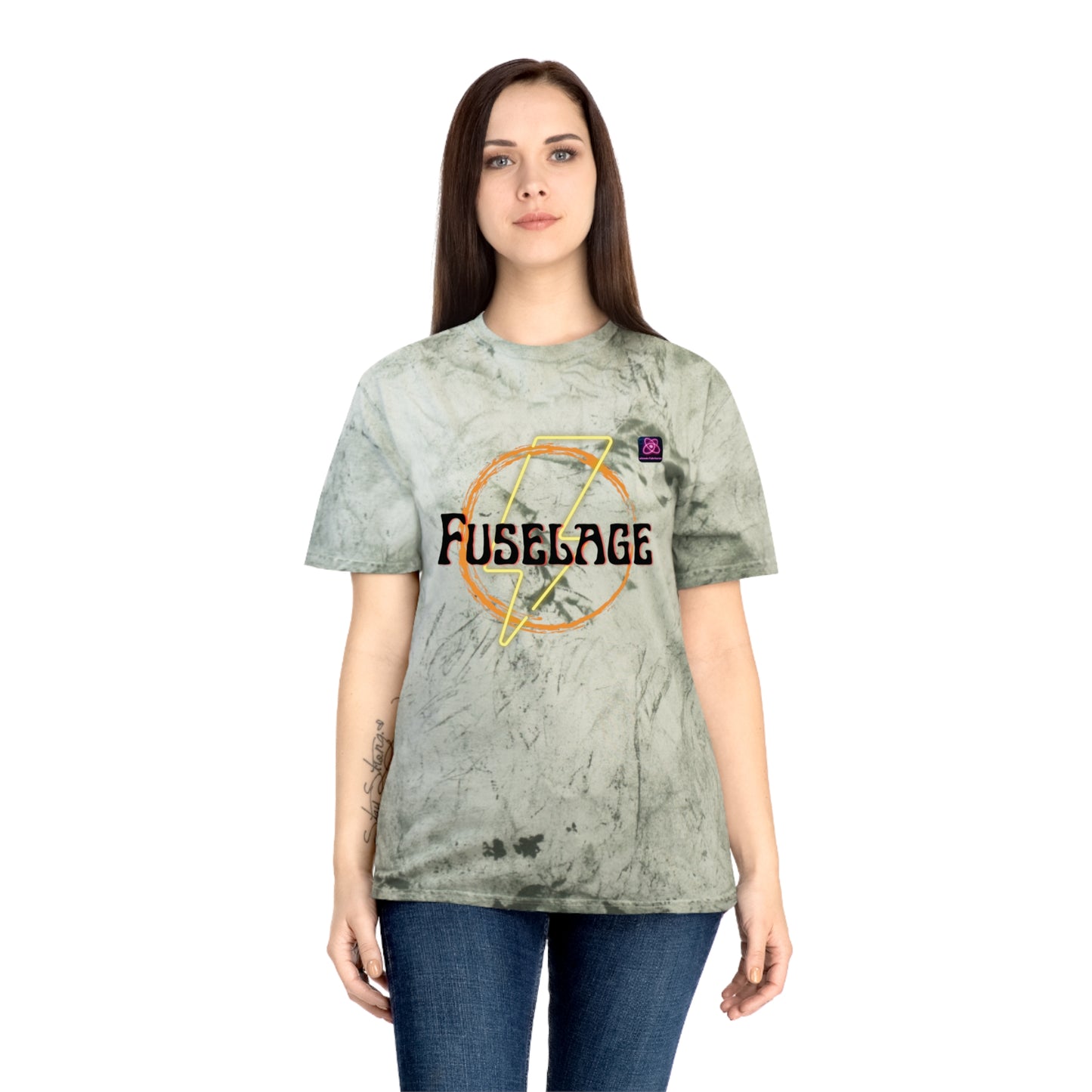 FUSELAGE>> UNISEX Unique Garment-Dyed Color Blast T-Shirt