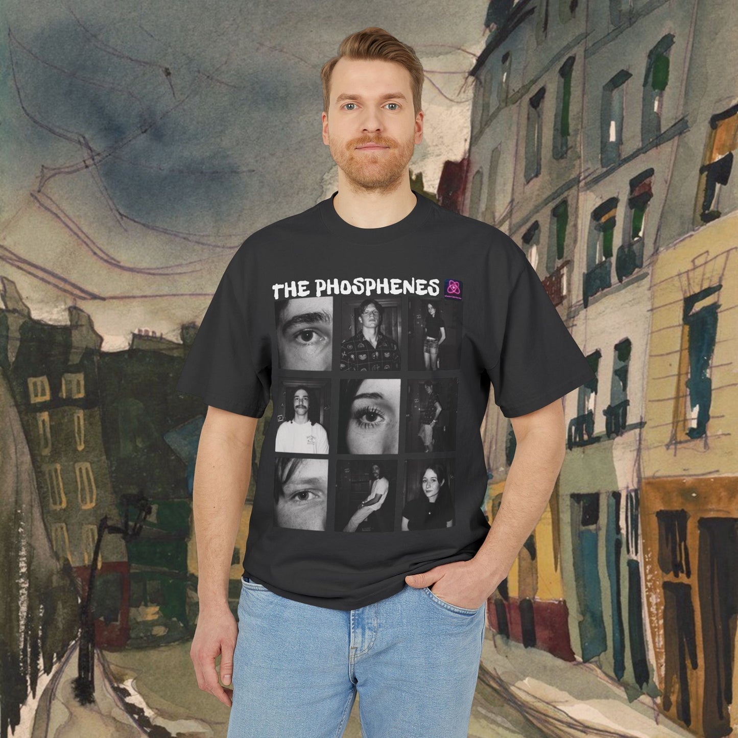 THE PHOSPHENES: Heavyweight Faded UNISEX Tee